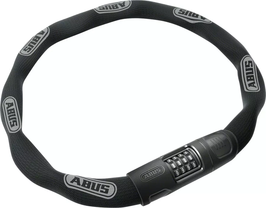 Abus 8808C Chain Lock – Combination, 2.8′, 8mm Square, Black