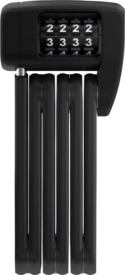 Abus BORDO Lite Mini 6055C/60 Folding Lock – Combination, 2′, 5mm, SH Bracket, Black