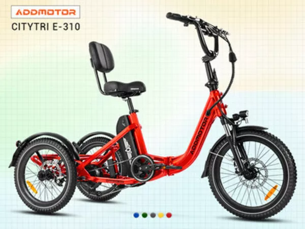 Addmotor CITYTRI E-310 Folding E-Trike Candy Red