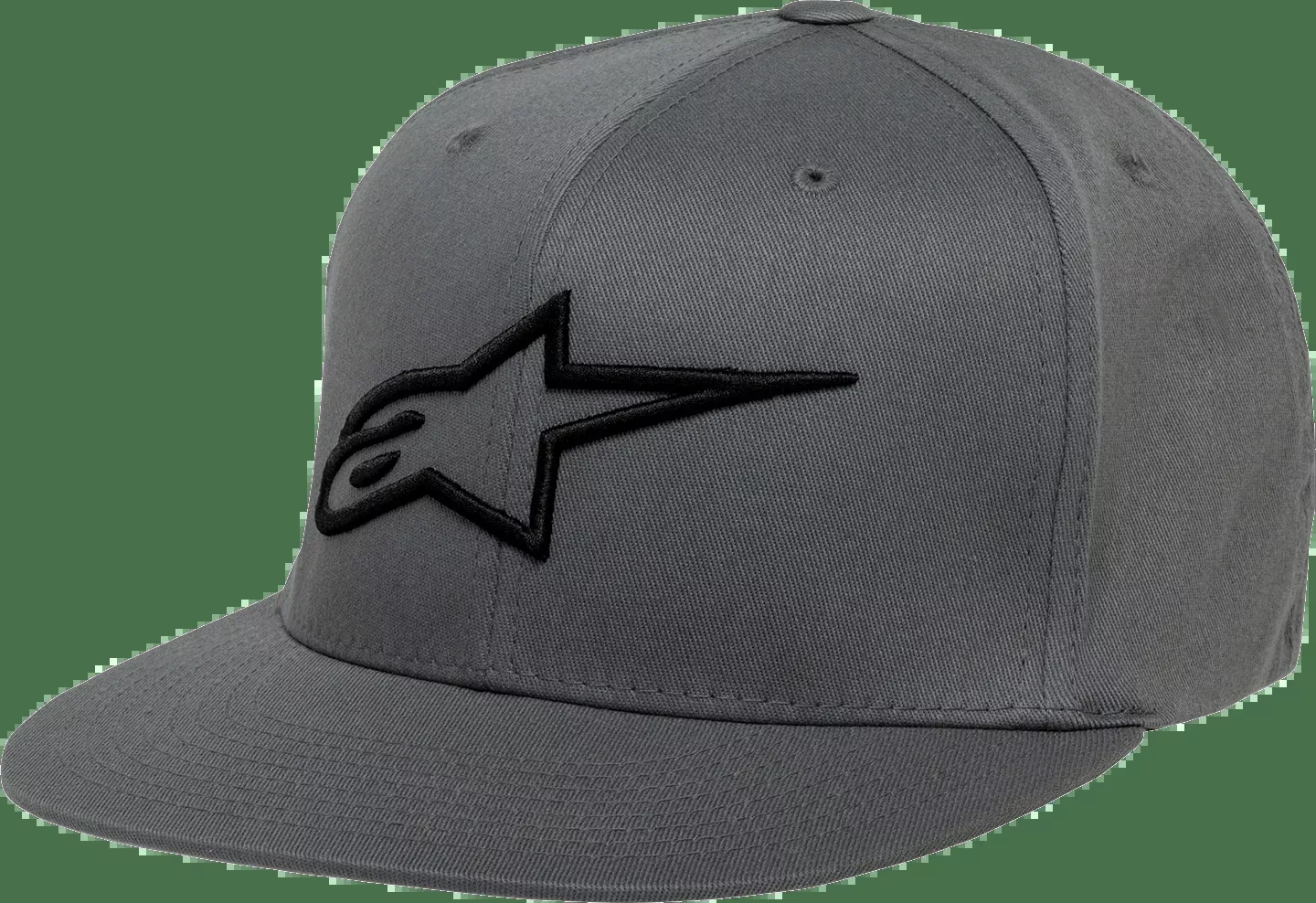 ALPINESTARS Ageless Flat Bill Hat - Charcoal/Black - Small/Medium 1035810151810SM