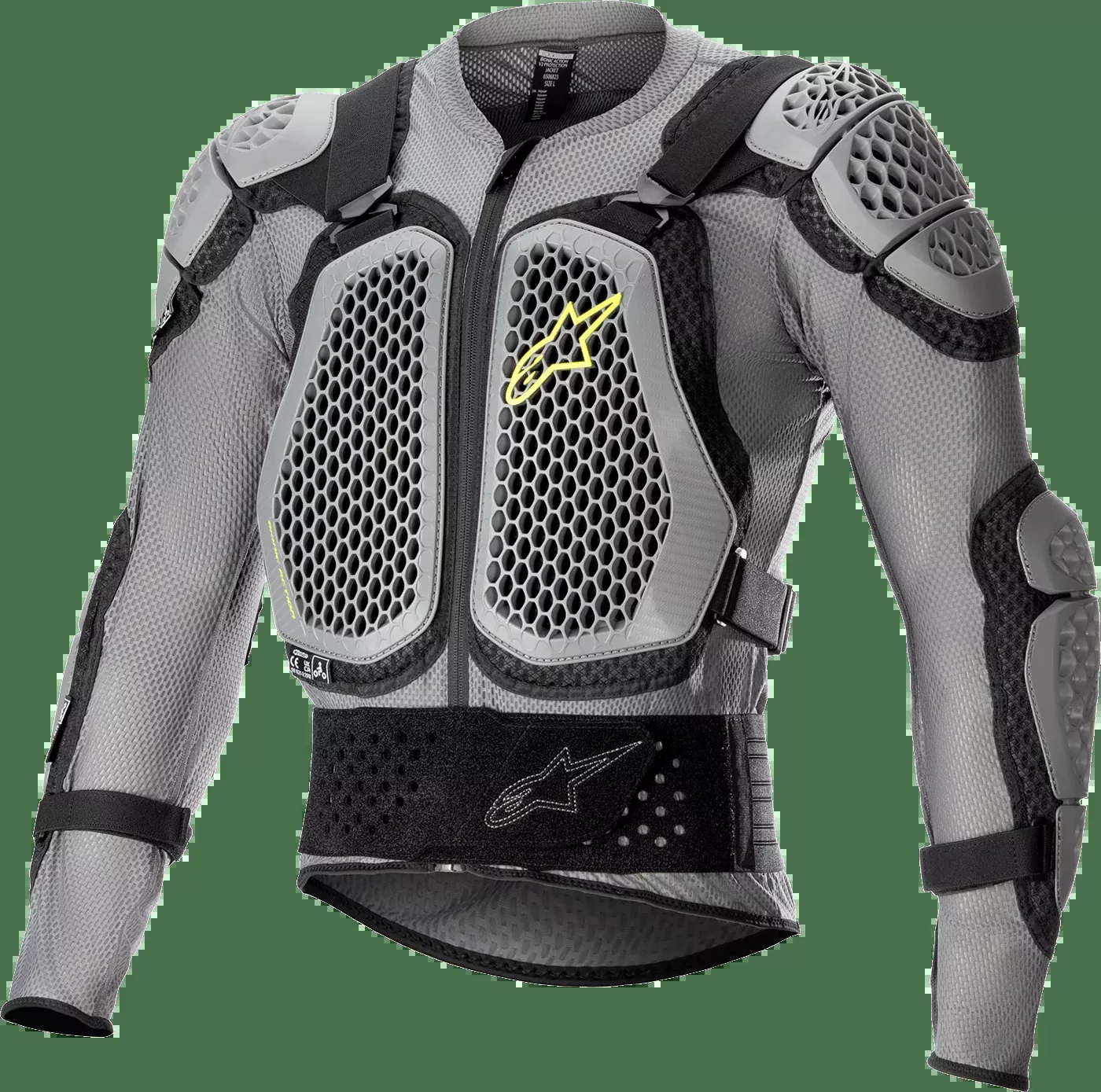 ALPINESTARS Bionic Action V2 Protection Jacket - Gray/Black/Yellow - Medium 6506823-915-M