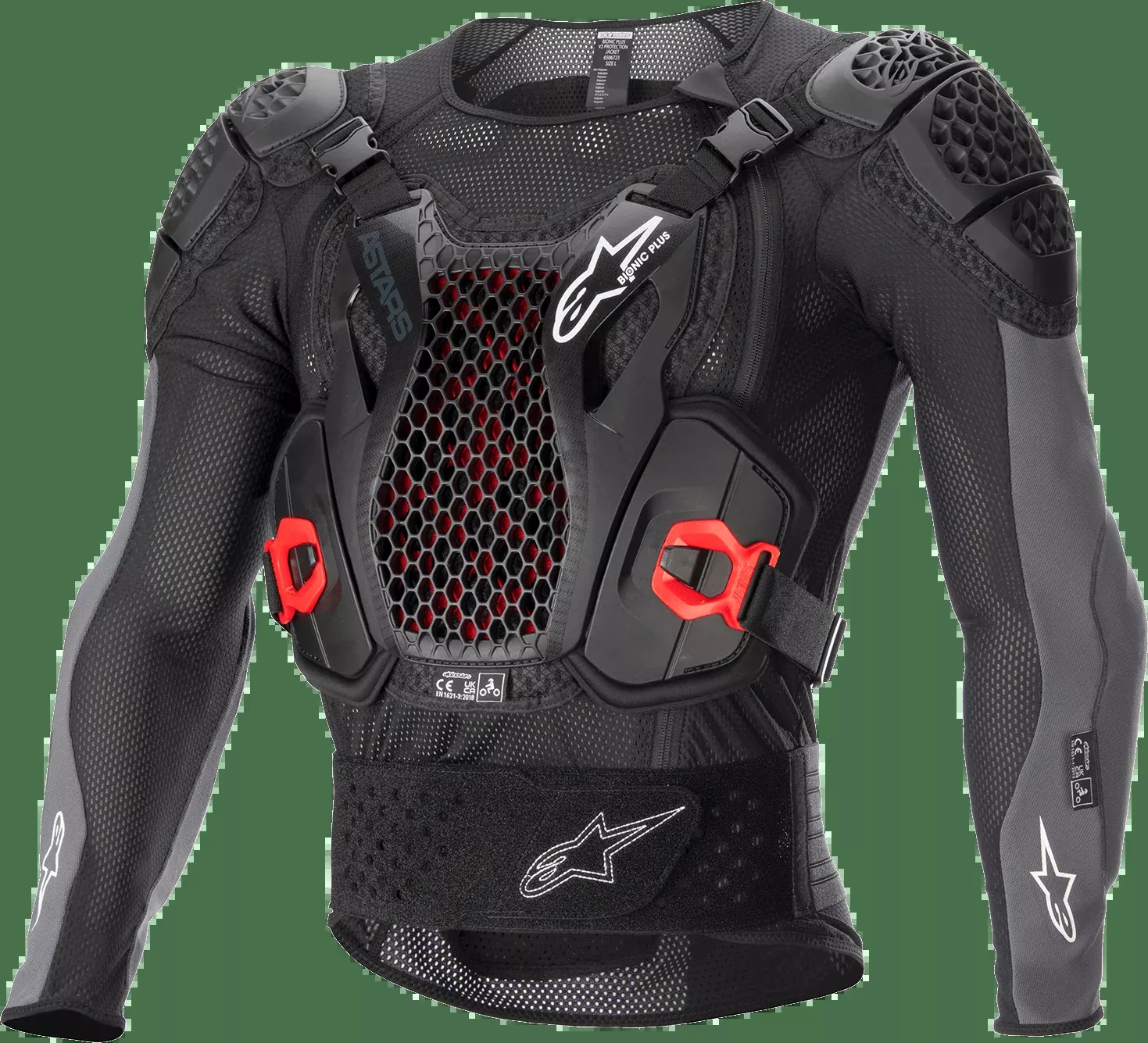 ALPINESTARS Bionic Plus v2 Protection Jacket - Black/Anthracite/Red - Small 6506723-1036-S