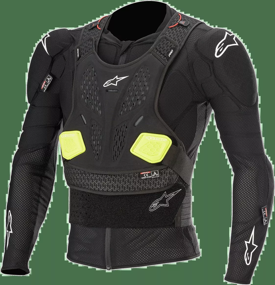 ALPINESTARS Bionic Pro v2 Jacket - Black/Yellow - Small 6506620-155-S