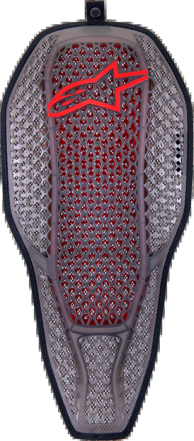 ALPINESTARS Nucleon Flex Proi Full Back Protection Insert - Transparent Smoke/Red - Medium 6526323-003-M
