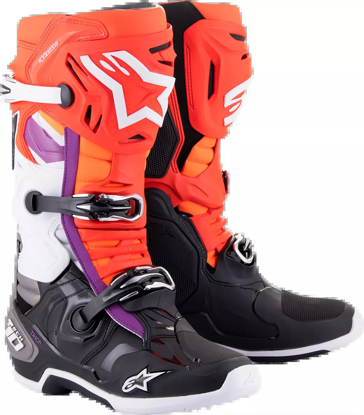 ALPINESTARS Tech 10 Boots - Black/Red/Orange/White - US 7 2010020-1332-7