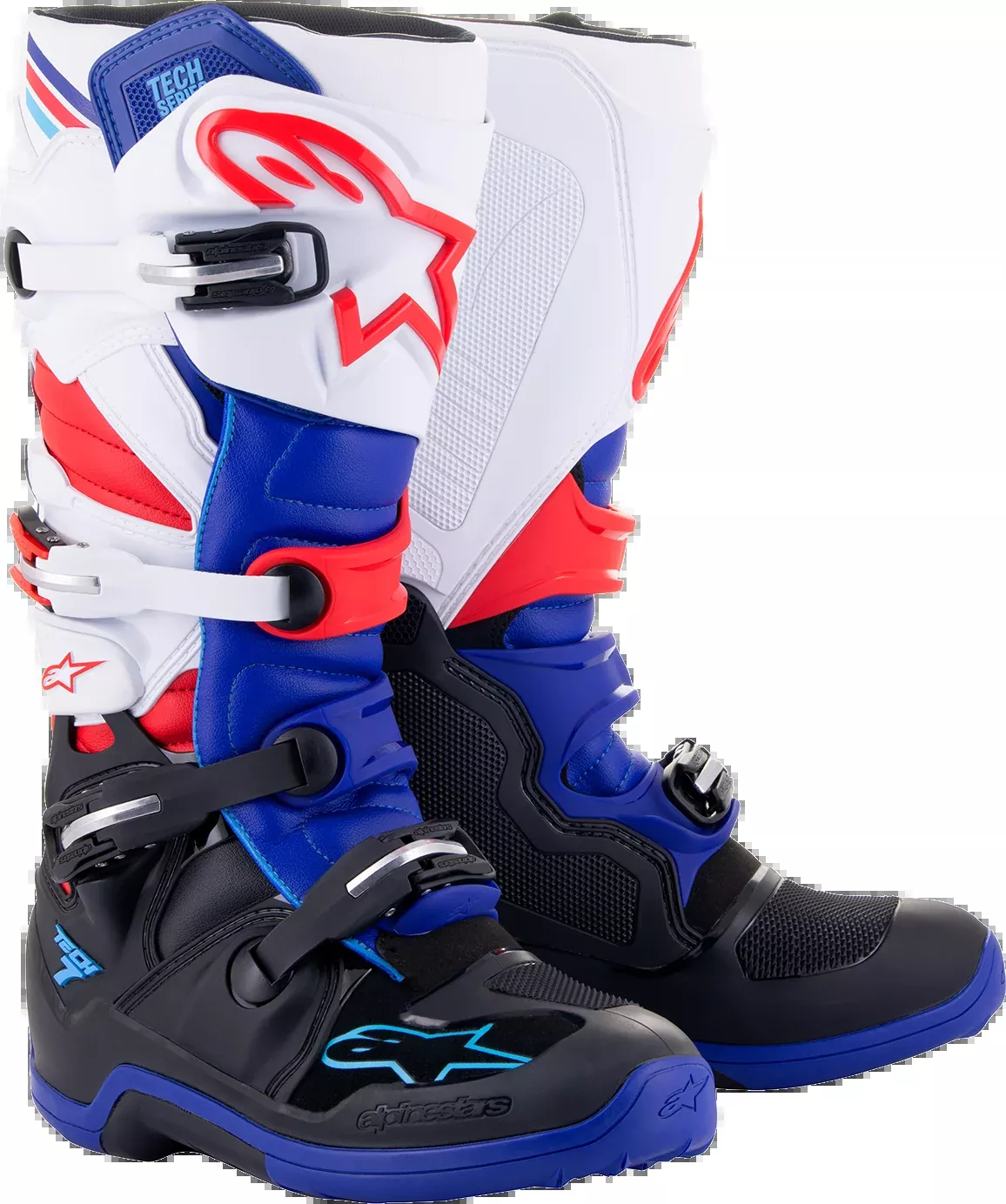 ALPINESTARS Tech 7 Boots - Black/Blue/Red/White - US 8 2012014-1732-8
