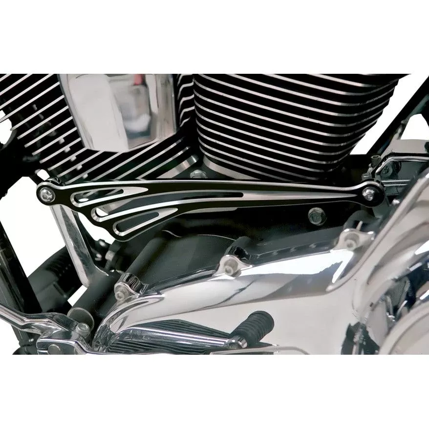 Arlen Ness Black Deep Cut Flat Shift Linkage for Harley Touring FLH/T 84-16