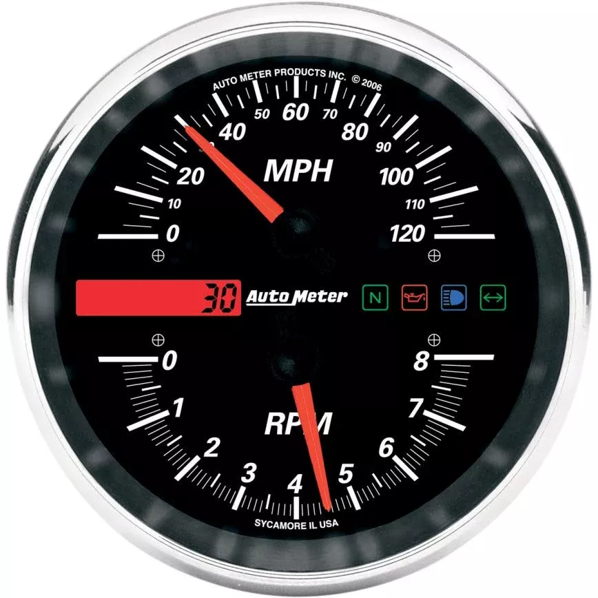 Auto Meter Drop-In Speedometer Tachometer Combo Harley FXDWG Softail Road King