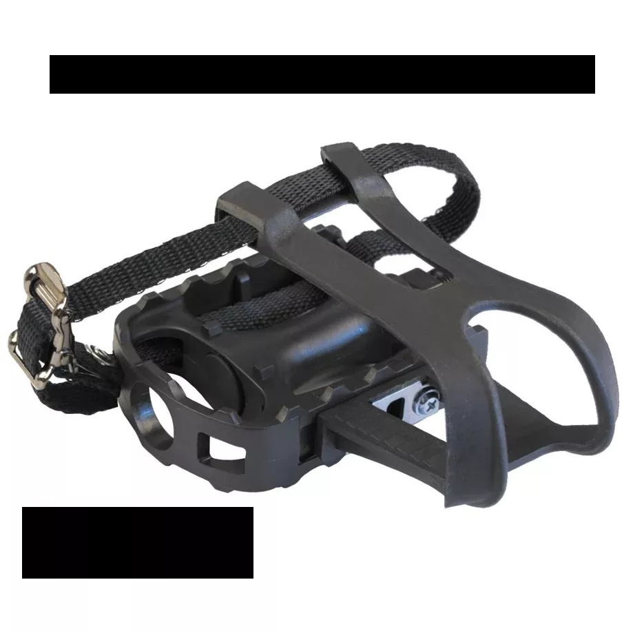 Azur GRIP+ Toe Clip Pedals & Straps 9/16”