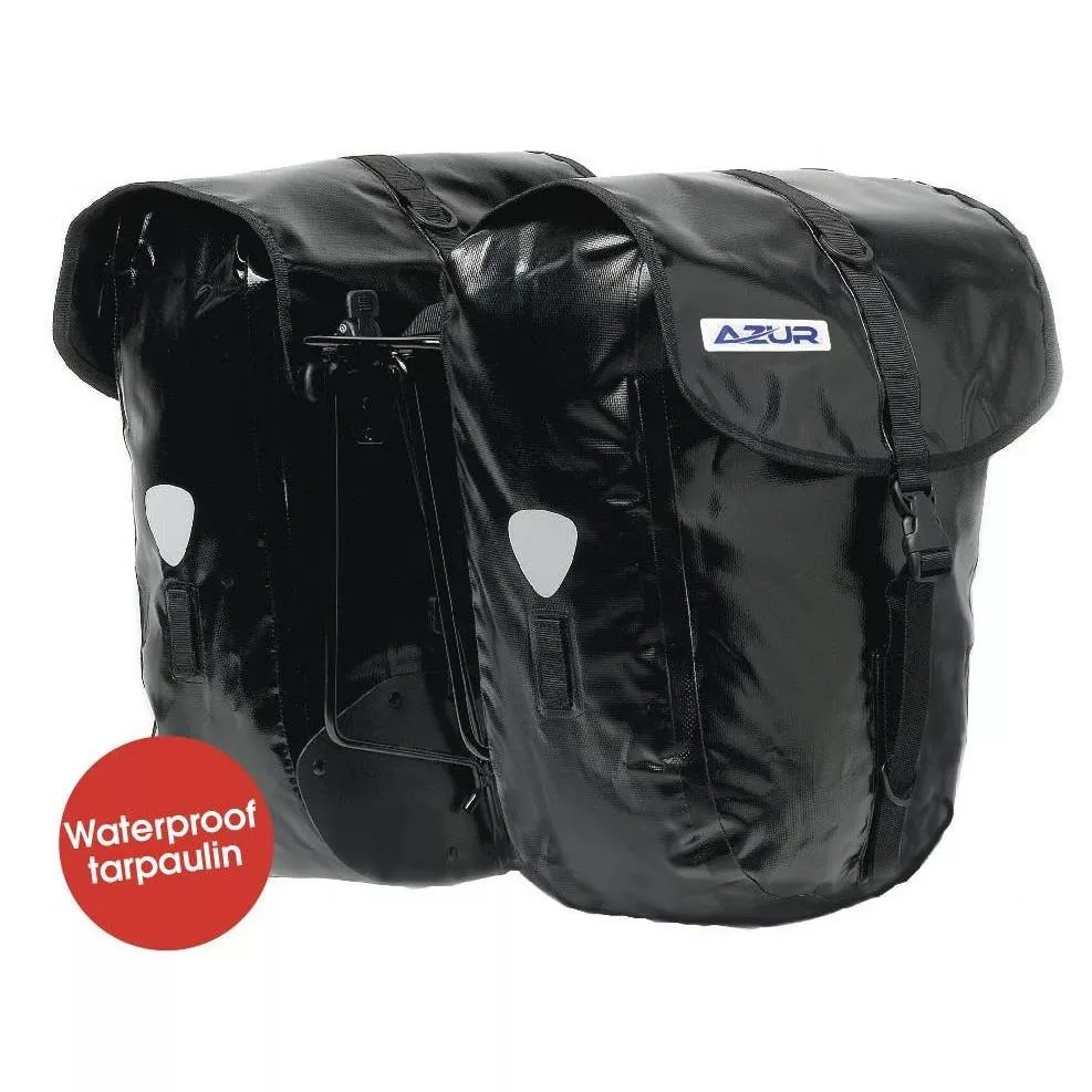 Azur Tarpaulin Pannier Set 54L Black
