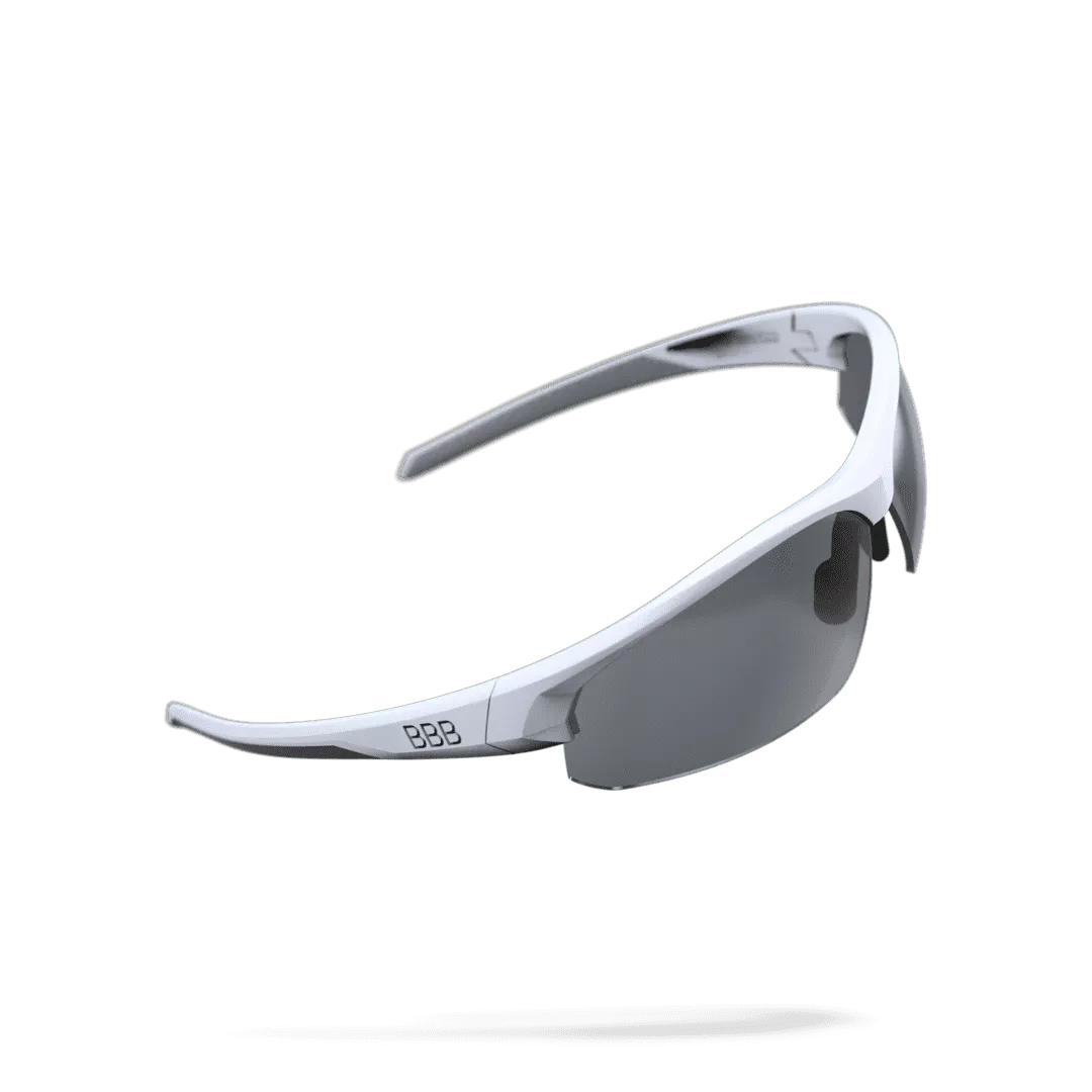 BBB Impress Sunglasses Matt White/Smoke Lenses