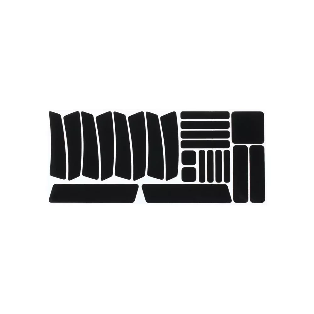 BBB MultiVis Reflection Sticker Set Black
