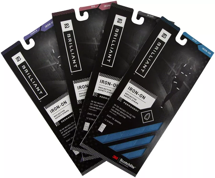 Brilliant Reflective Reflective Strips, Iron-On