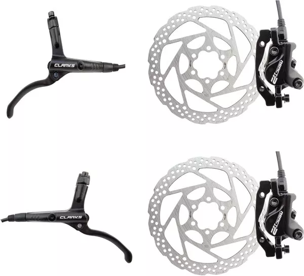Clarks React 2 160mm Front/Rear Hydraulic Disc Brake Kit