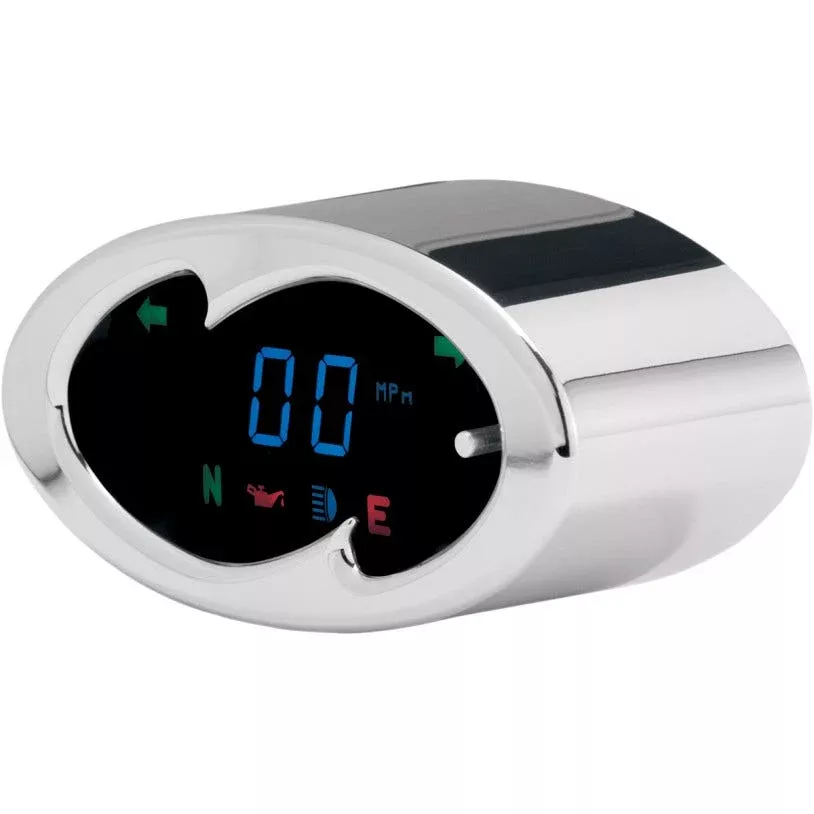 Dakota Digital MCL-5100 Chrome Wave 5000 Series Speedometer Harley & Custom