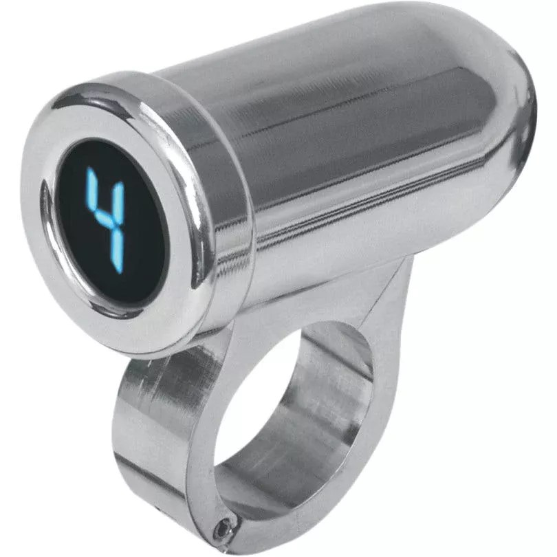 Dakota Digital PGR-1100 Chrome Blue LED Auto Programming Gear Indicator 1" Bar