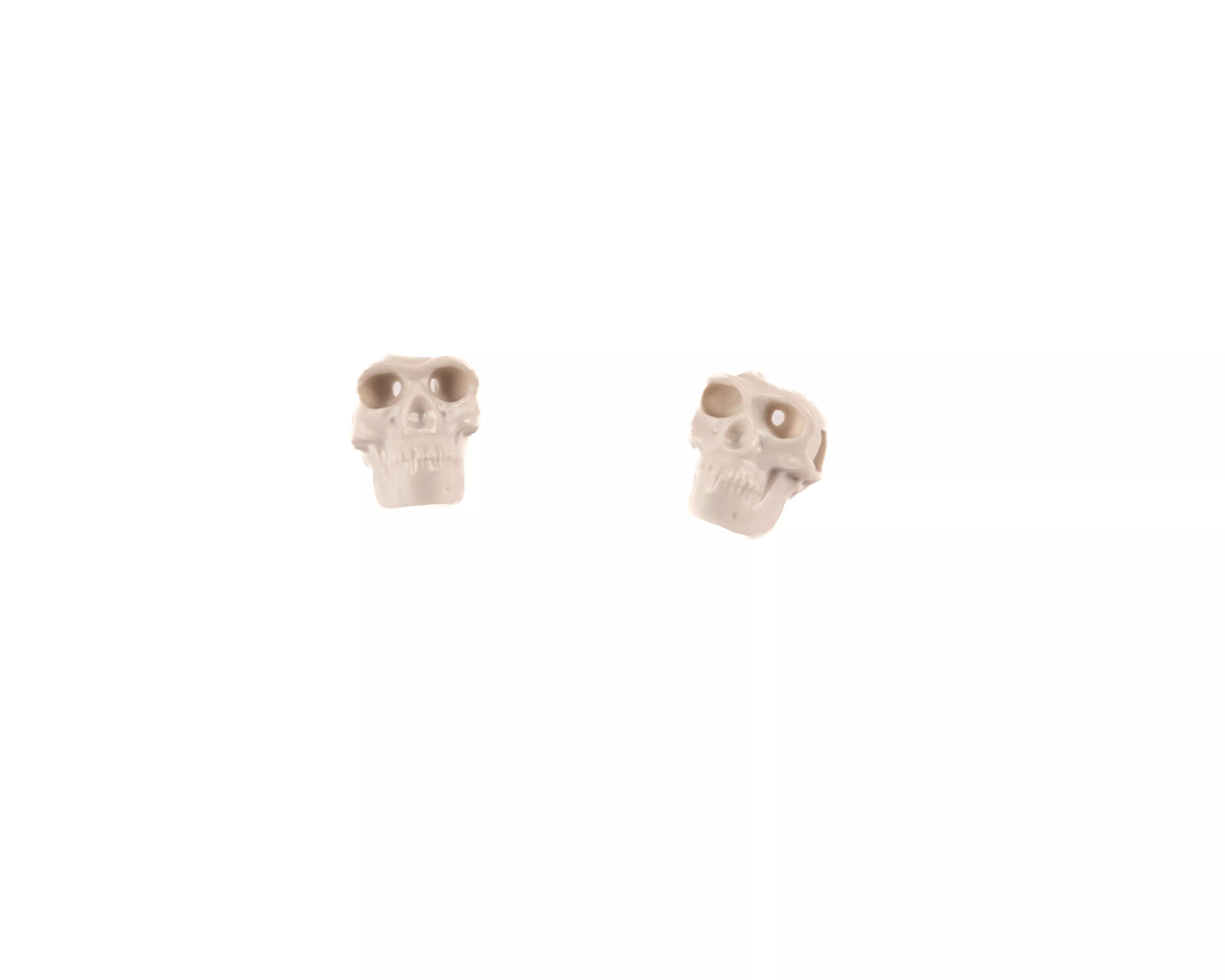 Dirty Dog Skull Cable Guides Bone Wht