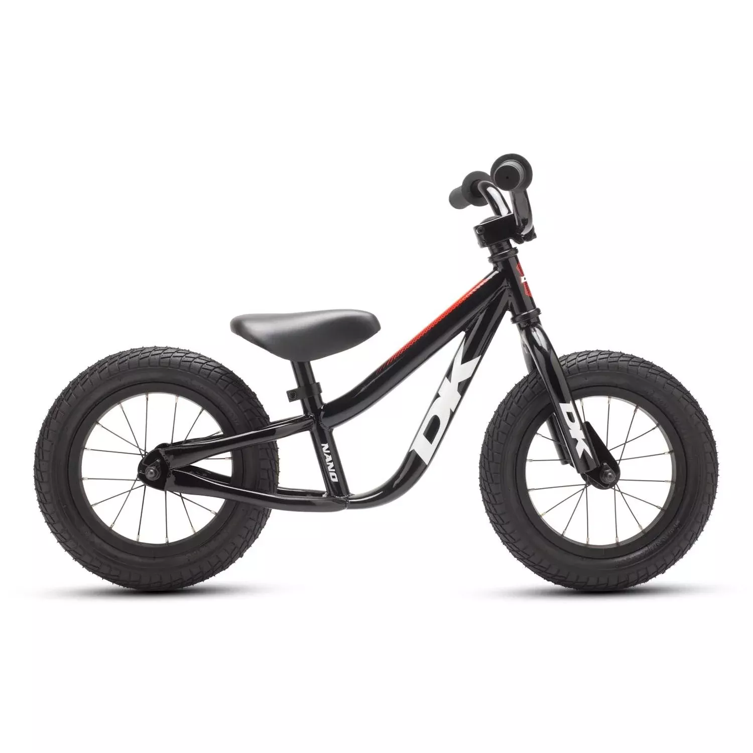 DK Nano 12” Balance Bike Black/Red
