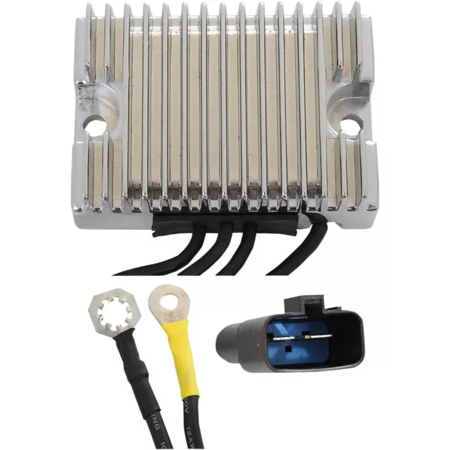 Drag Solid State Chrome Voltage Regulator Harley 00-03 Dyna FXD/WG Rep 74518-99A