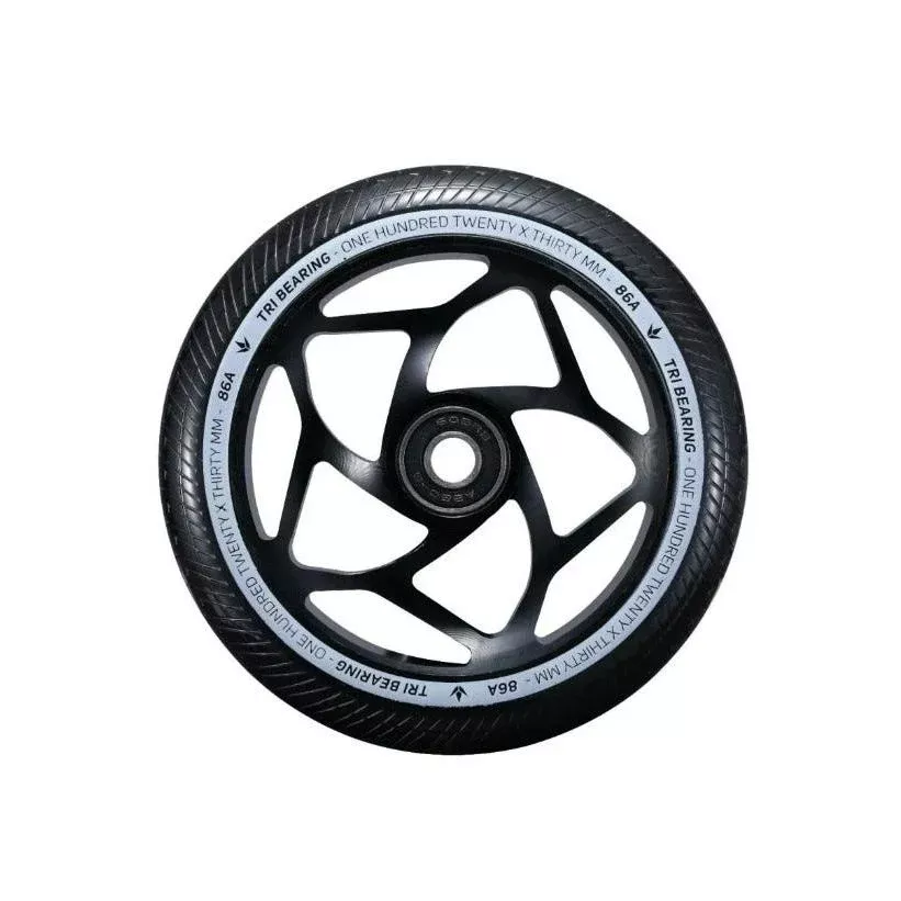 Envy Tri Bearing Scooter Wheels 120mm x 30mm Black/Black