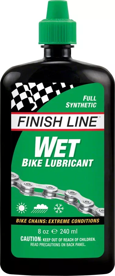 Finish Line WET Bike Chain Lube – 8oz, Drip