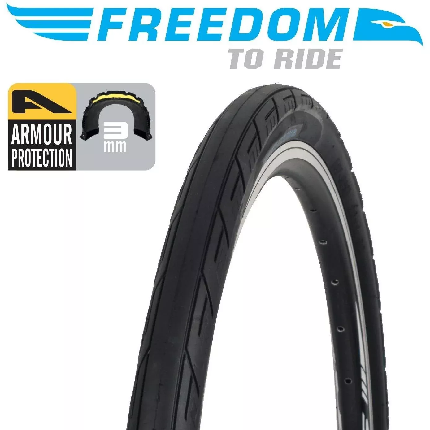 Freedom Roadrunner MTB Tyre 27.5 x 1.9” Black