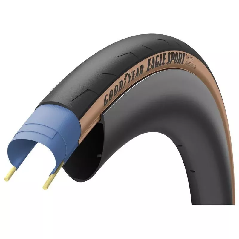 Goodyear Eagle Sport Folding Tyre 60TPI 700 x 28c Tan