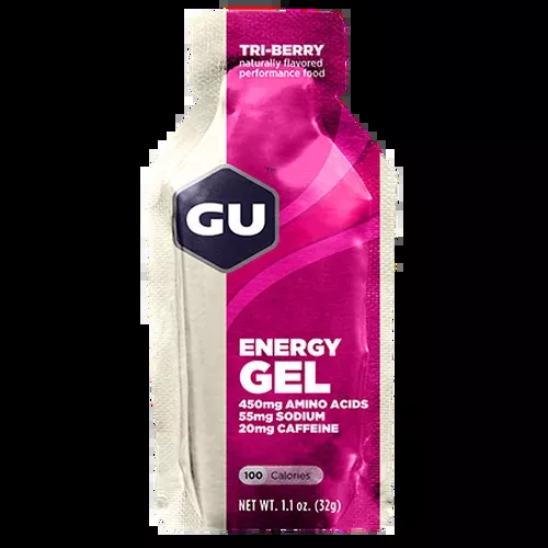 GU Tri-Berry Caffeinated Energy Gel 32g