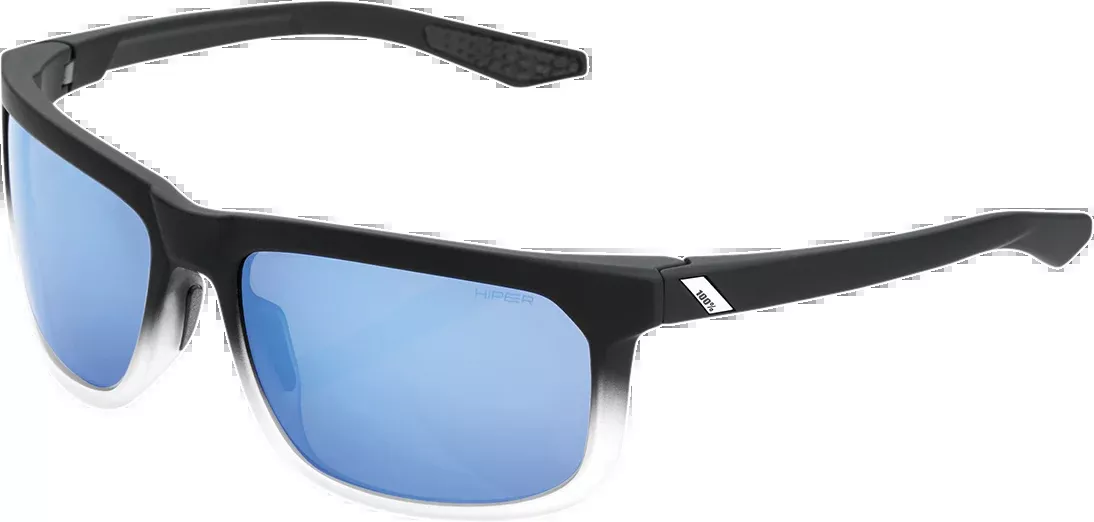Hakan Sunglasses - Black - Blue Mirror