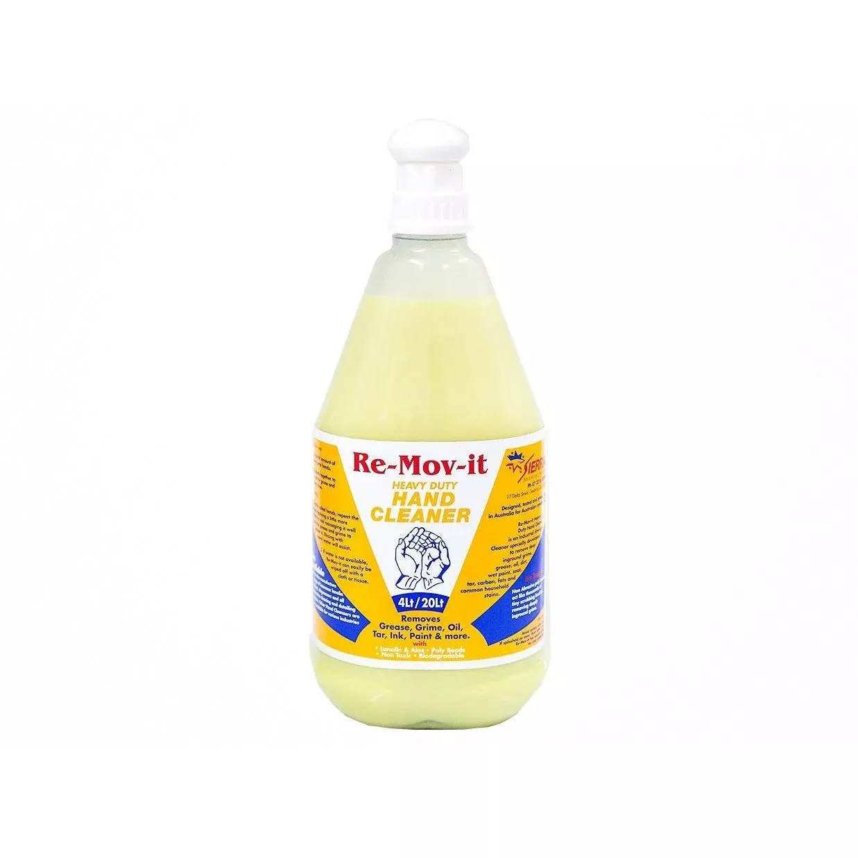 Hi-Tech Lanomax Re-Mov-It Hand Cleaner 4L