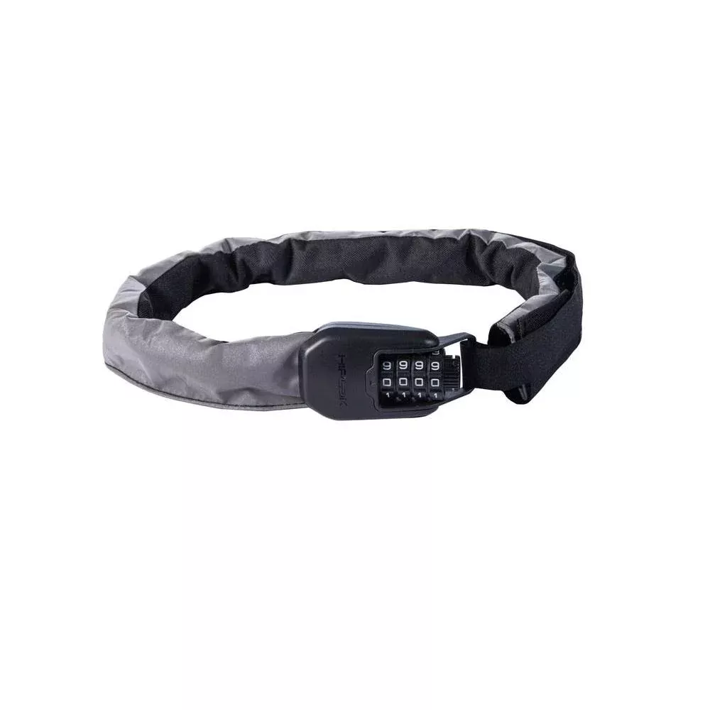 Hiplok SPIN Wearable Combo Chain Lock 75cm SuperBright Reflective