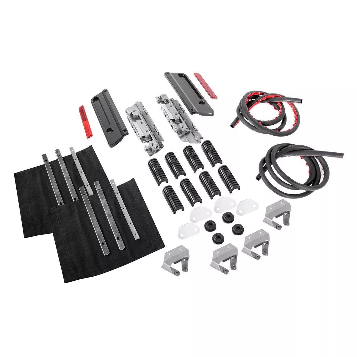 Hogworkz Black Harley '93-'13 Saddlebag Mounting Hardware Latch Lock Kit Harley