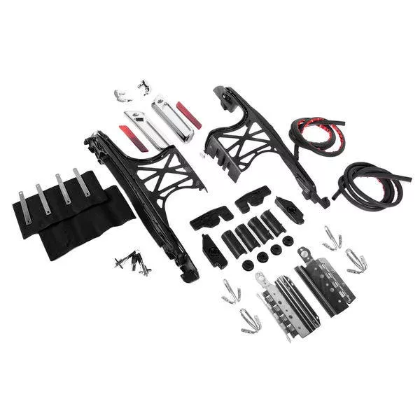 Hogworkz Chrome 14-22 One Touch Saddlebag Mounting Hardware Kit for Harley