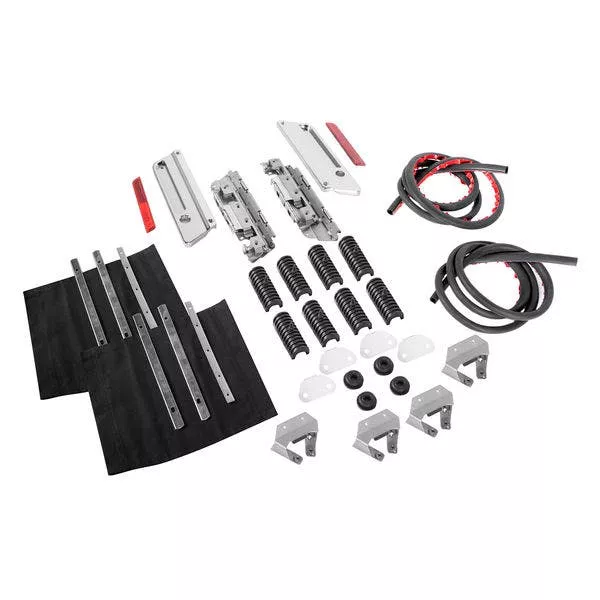 Hogworkz Chrome Harley '93-'13 Saddlebag Mounting Hardware Latch Lock Kit Harley
