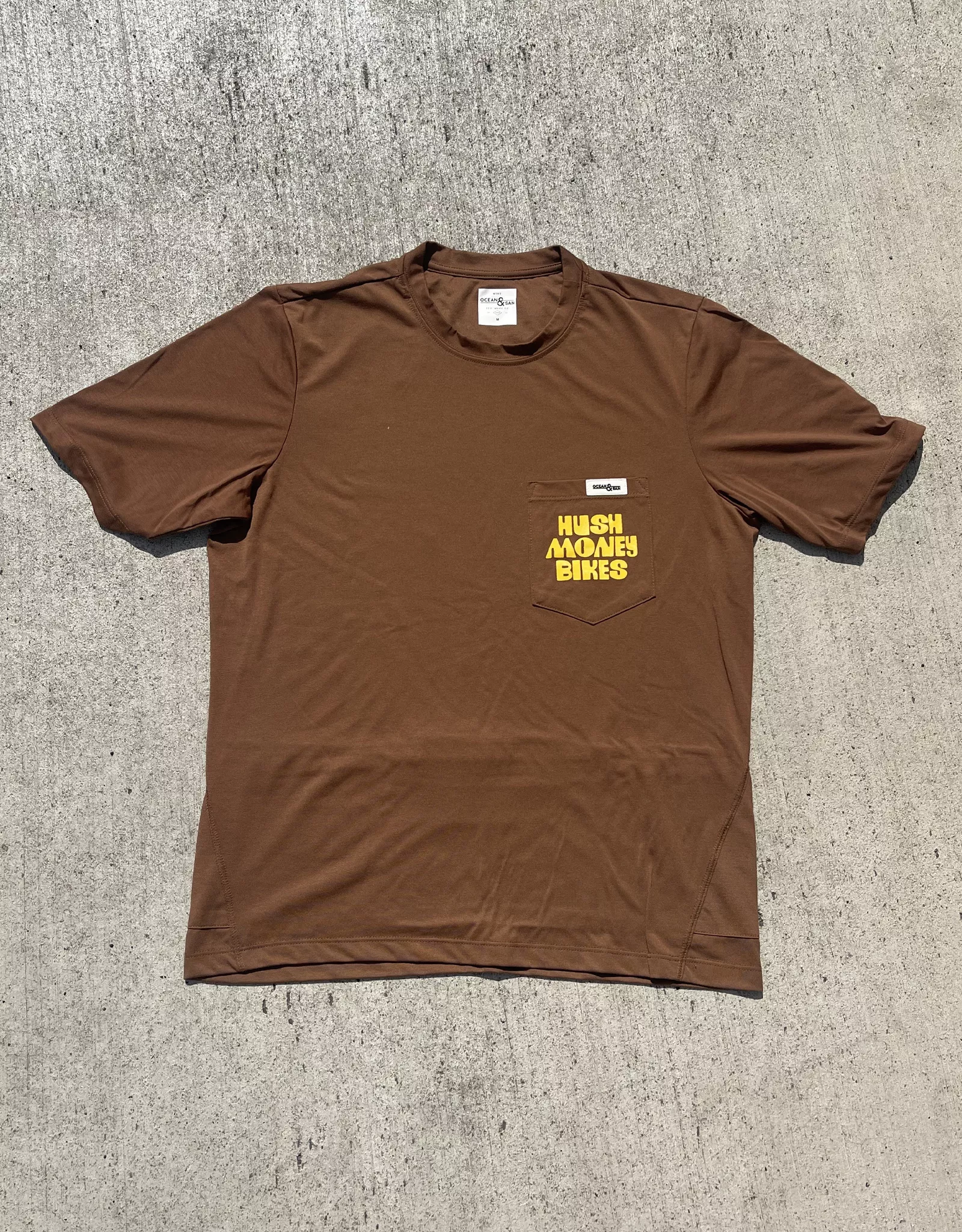 Hush Money Bikes Ocean and San All Day Short Sleeve Sequoia Shirt