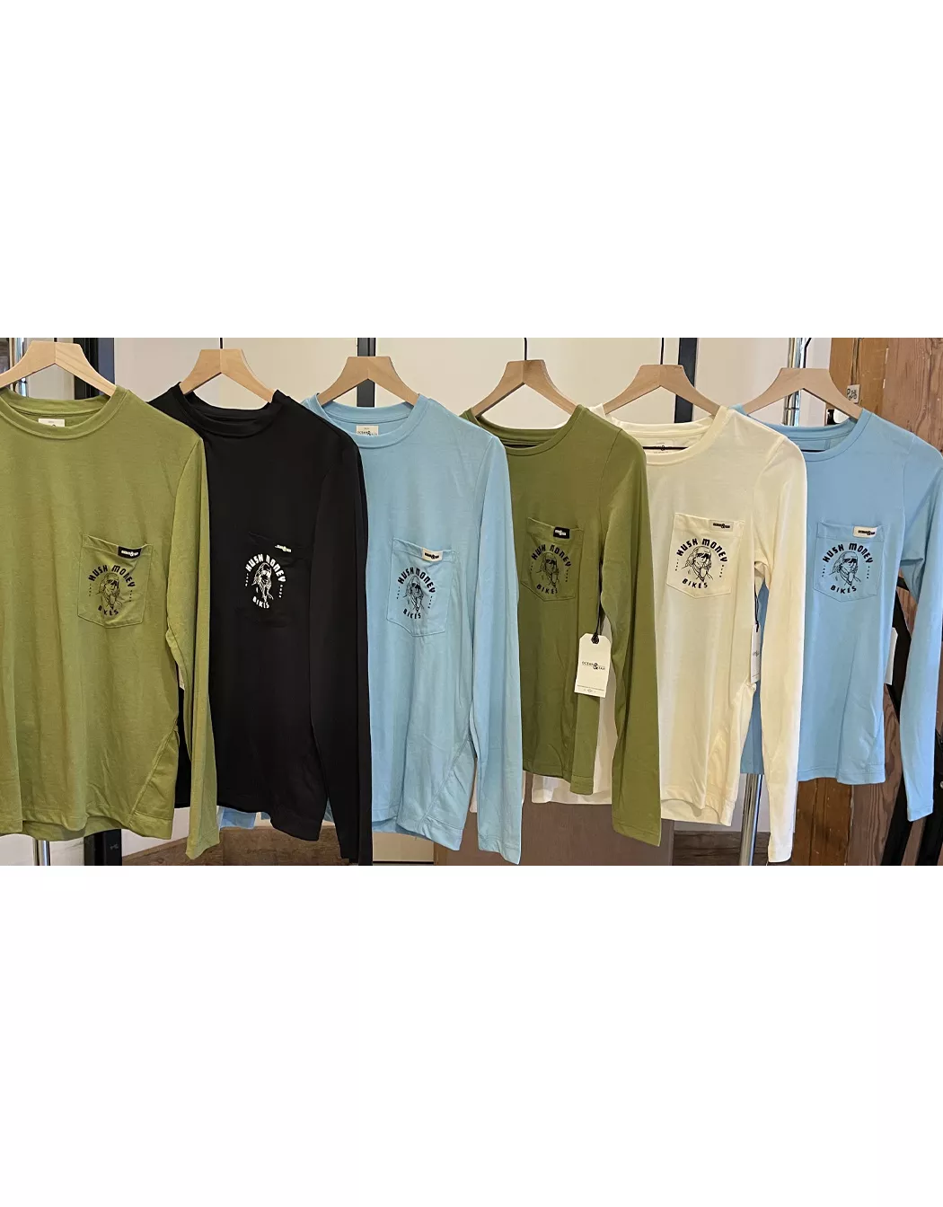 Hush Money Bikes x Ocean and San All Day Long Sleeve Shirt