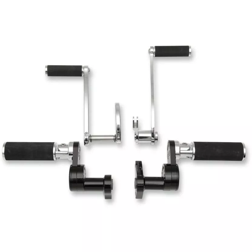 Jaybrake J-FL Series Chrome Full Rubber Forward Controls Harley Touring Models