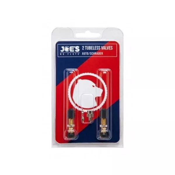 Joe’s Tubeless Schrader Valves Twin Pack
