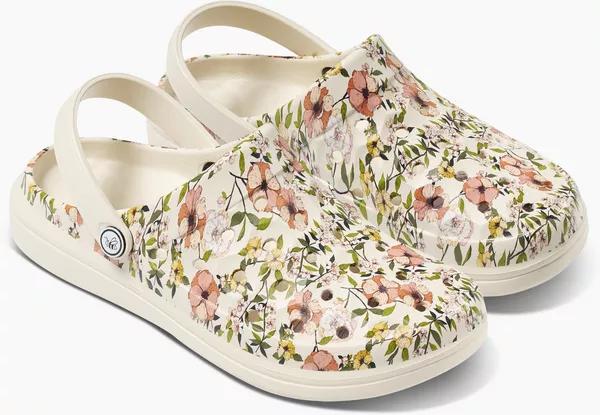 Joybees Varsity Clog Bone Summer Floral