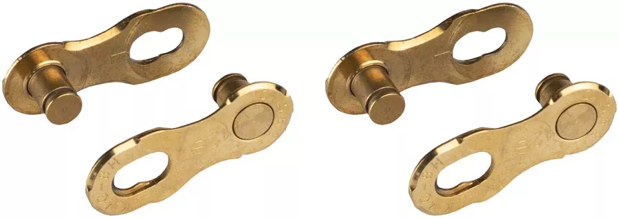 KMC MissingLink-12 Connector – 12-Speed, Ti Gold, 2 Pairs/Card
