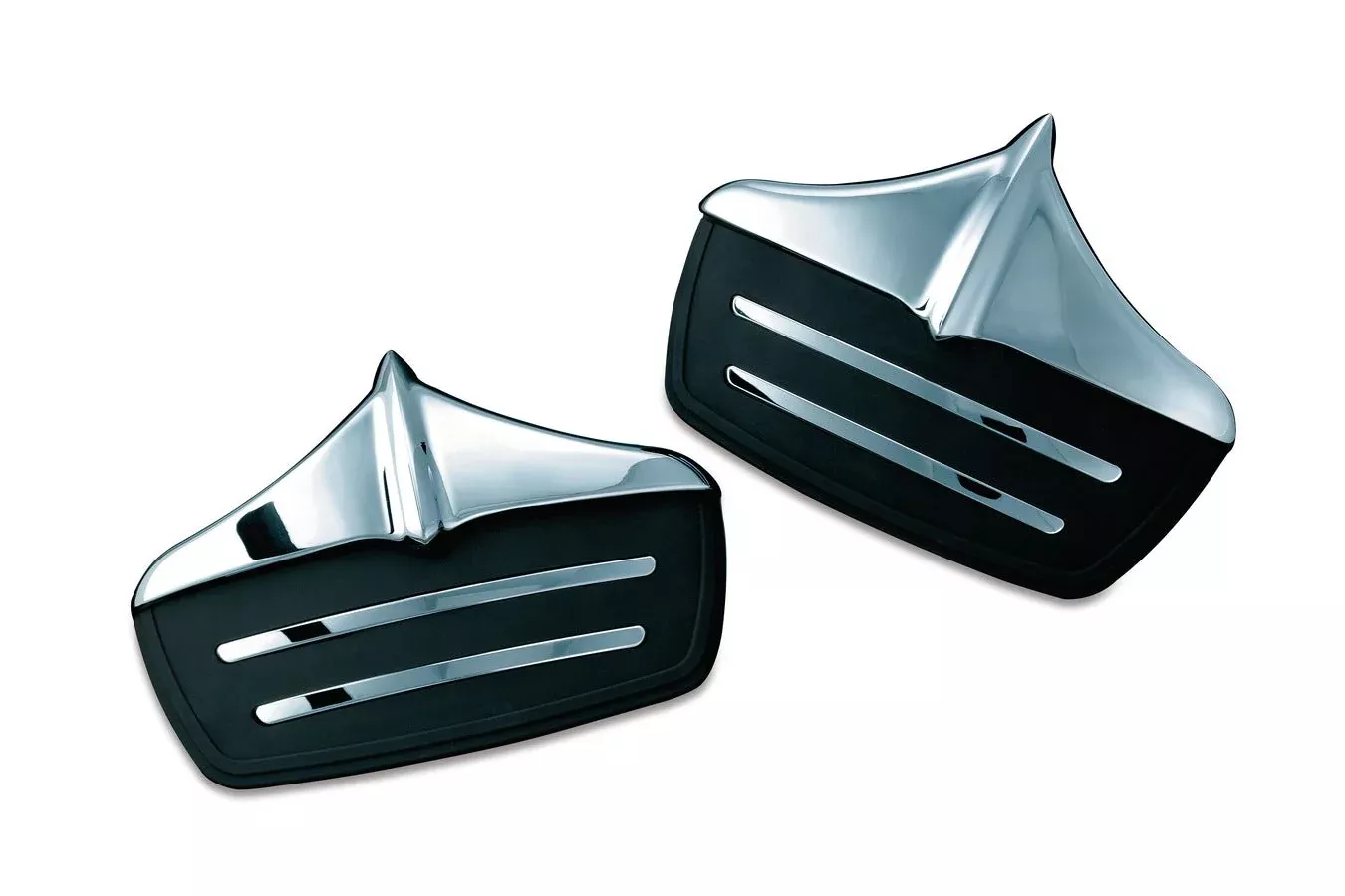 Kuryakyn Chrome Accent Mud Flaps for Harley-Davidson Trike Models 2011-2017