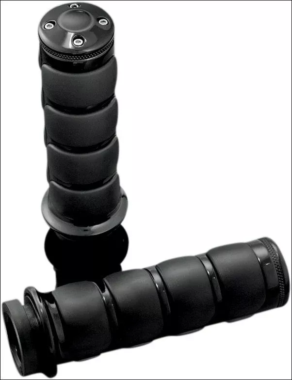 Kuryakyn Gloss Black ISO-Grips for Honda Triumph
