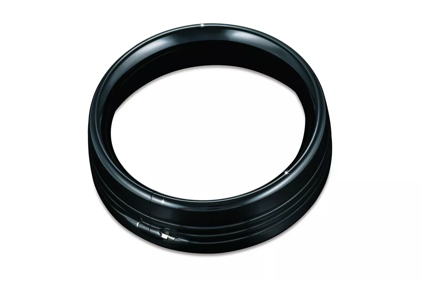 Kuryakyn Gloss Black Non LED Trim Ring for 7" Headlight (ea)