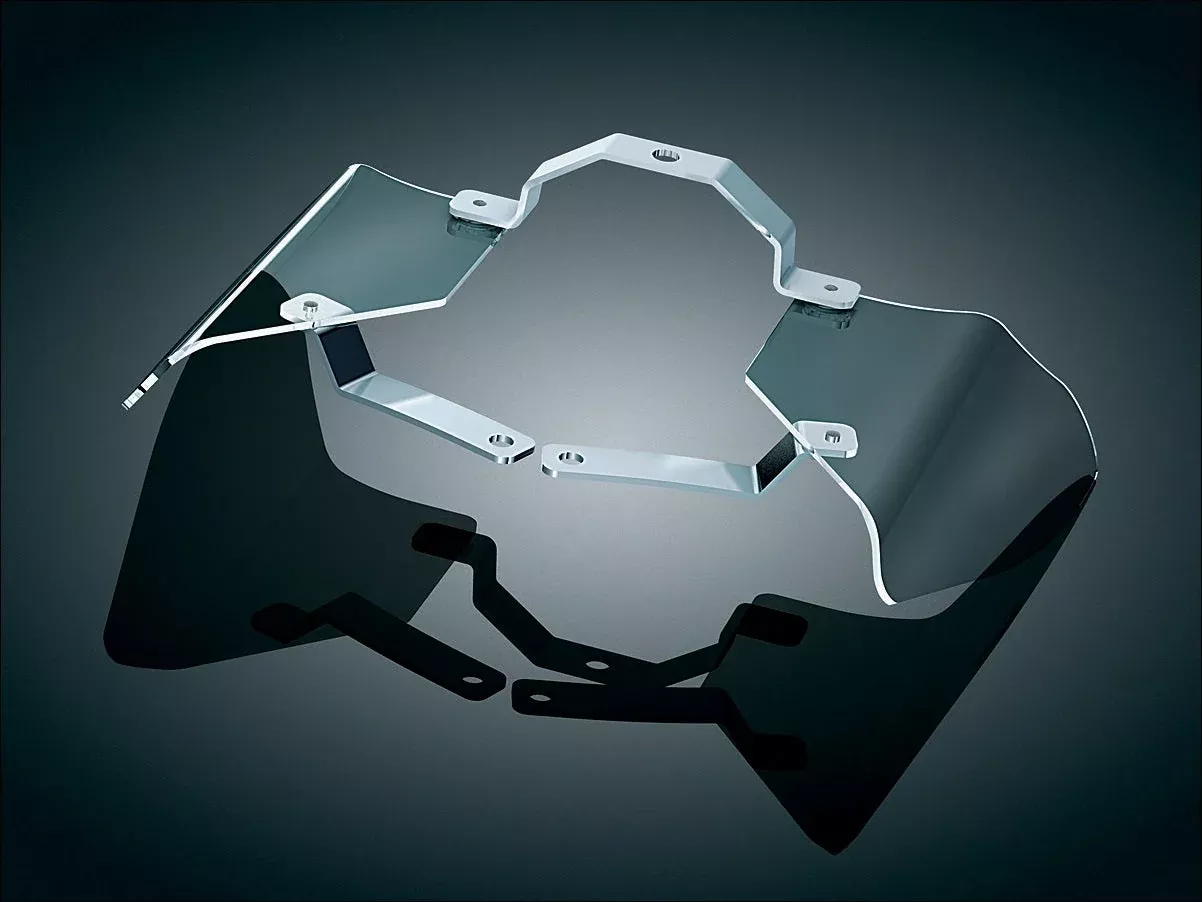 Kuryakyn Reflective Smoke Saddle Shields for 00-17 Harley Softail Models