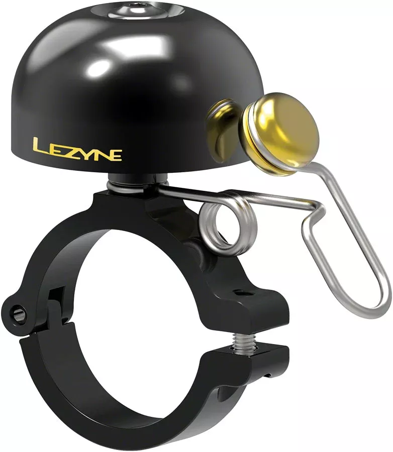 Lezyne Classic Brass Bell – Hard Mount, Black