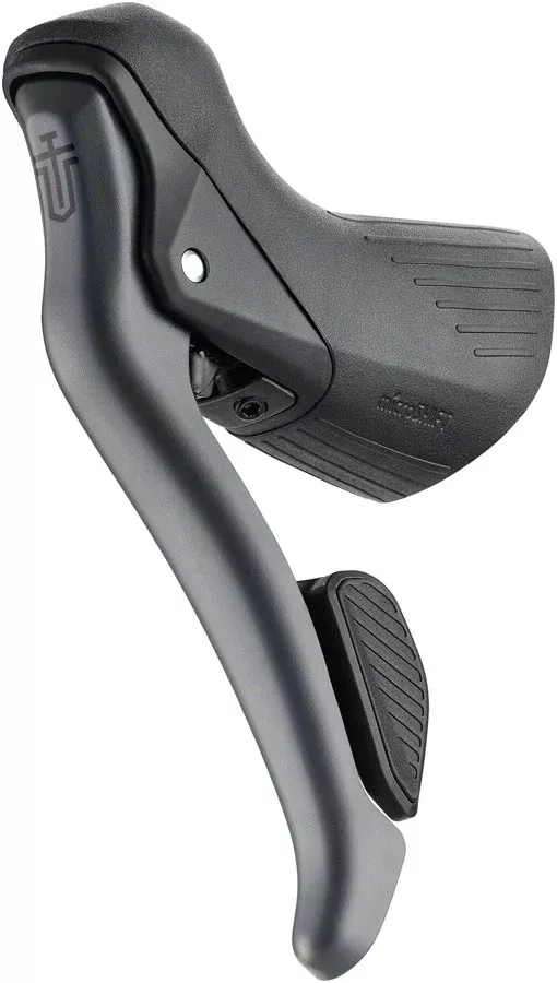 microSHIFT Sword Left Drop Bar Brake Lever with Intergrated Dropper Remote – Gray, Version B