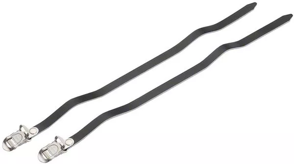 MKS Leather Toe Straps 420mm Long Black