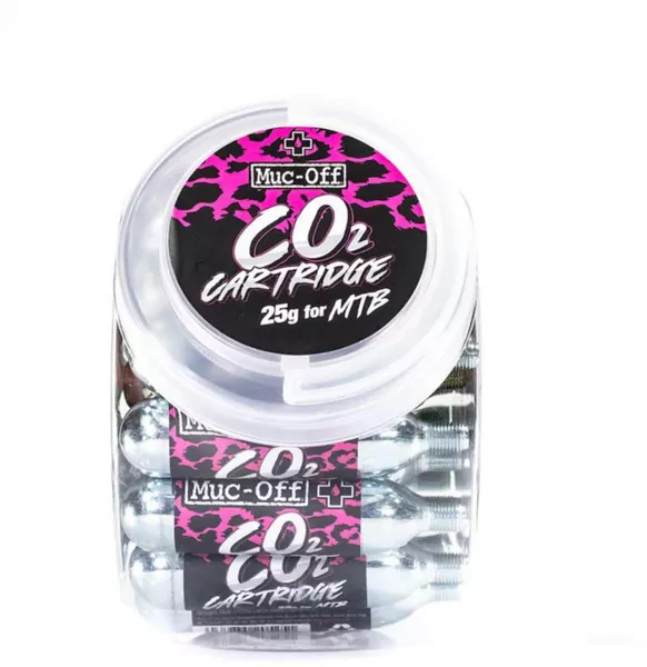 Muc-Off CO2 Refill MTB Cartridges, Qty 25 Jar, 25g
