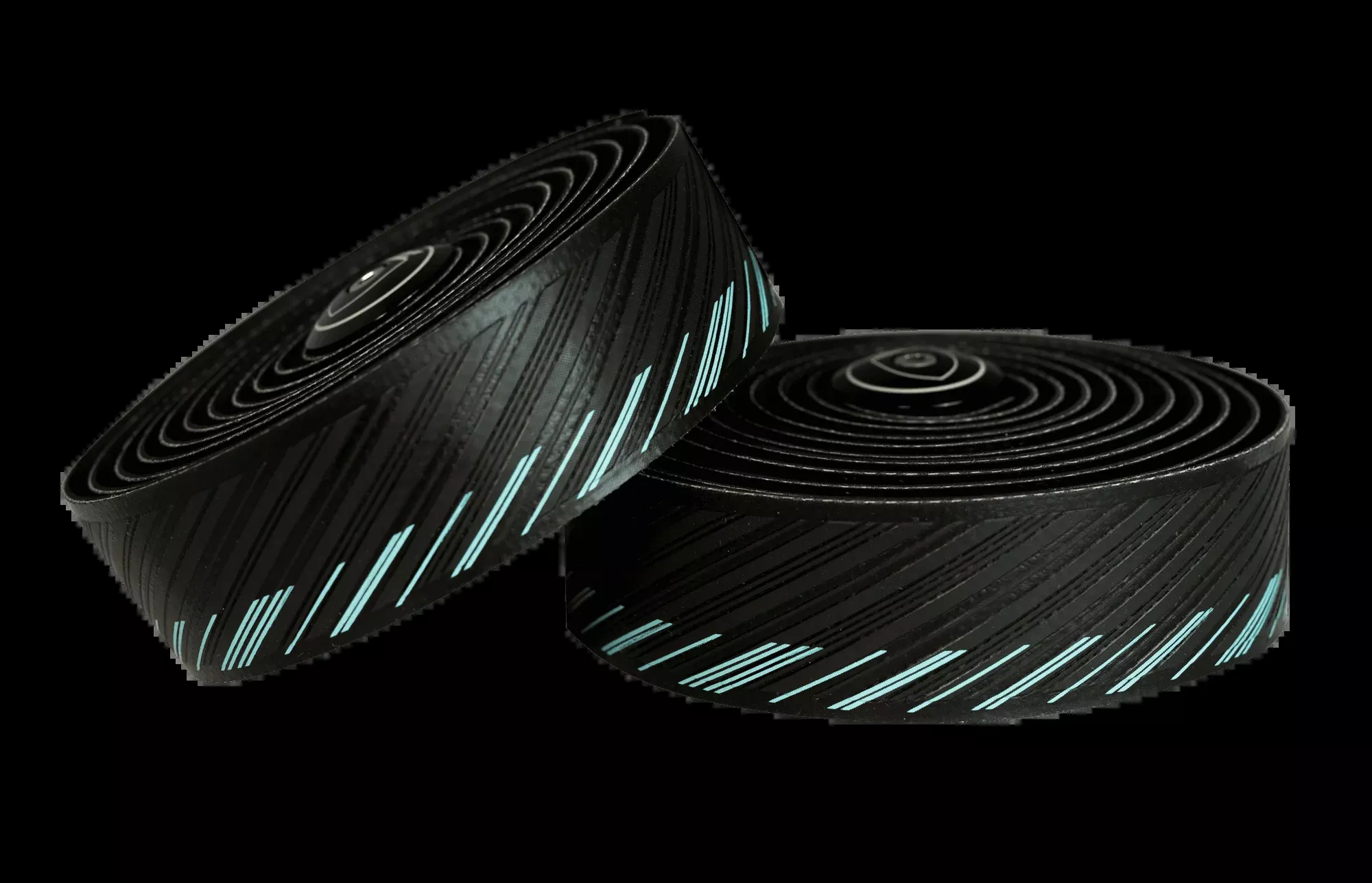 NASTRO CUSCINO 3.75 Black w/Miami Green (Celeste)