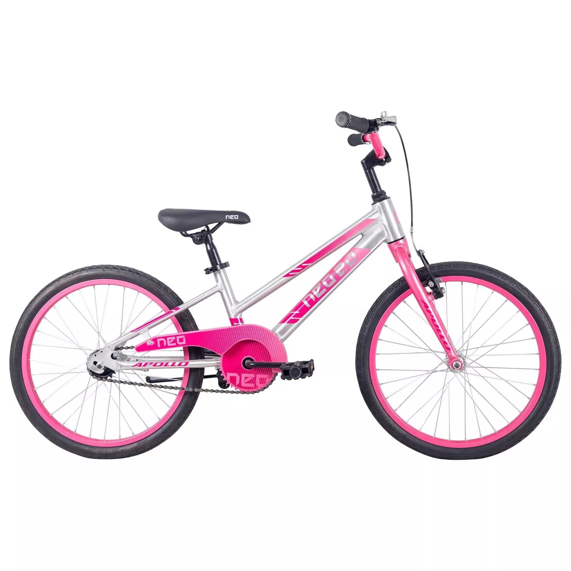 Neo+ Kids Bike 20” Brushed Alloy Pink/Dark Pink Fade